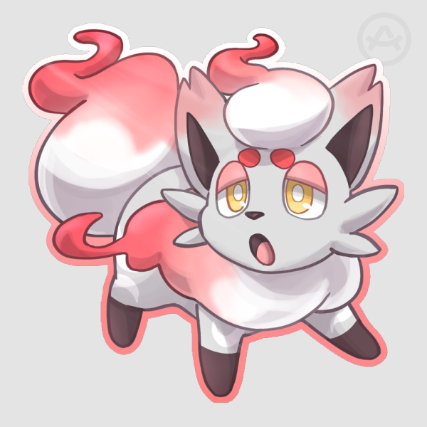 Hisuian Zorua sticker