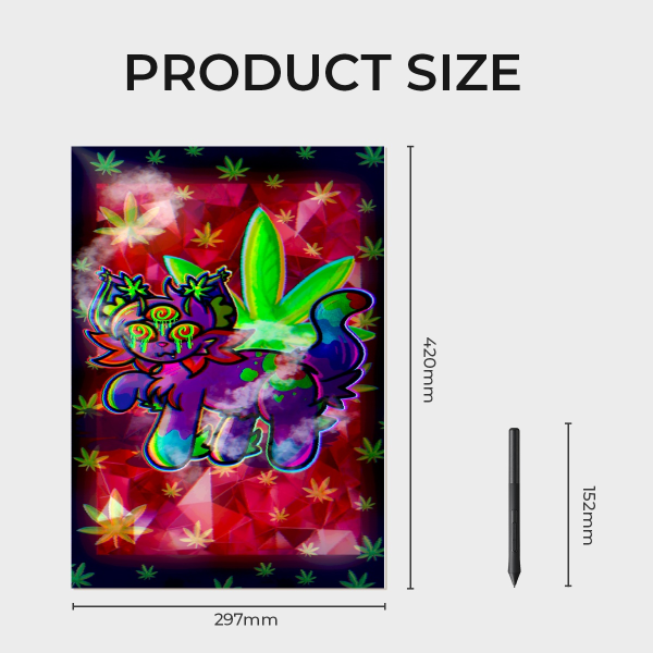 Psychedelic Cat Poster