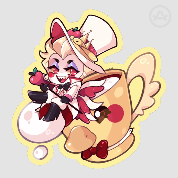 Teatime Lucifer Sticker