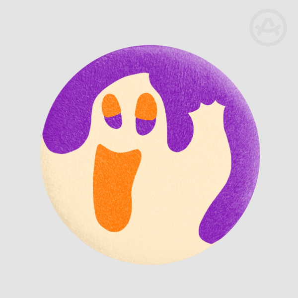 Pillsbury Spooky Cookies: Ghost Plush Badge