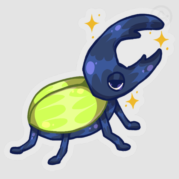 Bold Beetle Vinyl Stickers