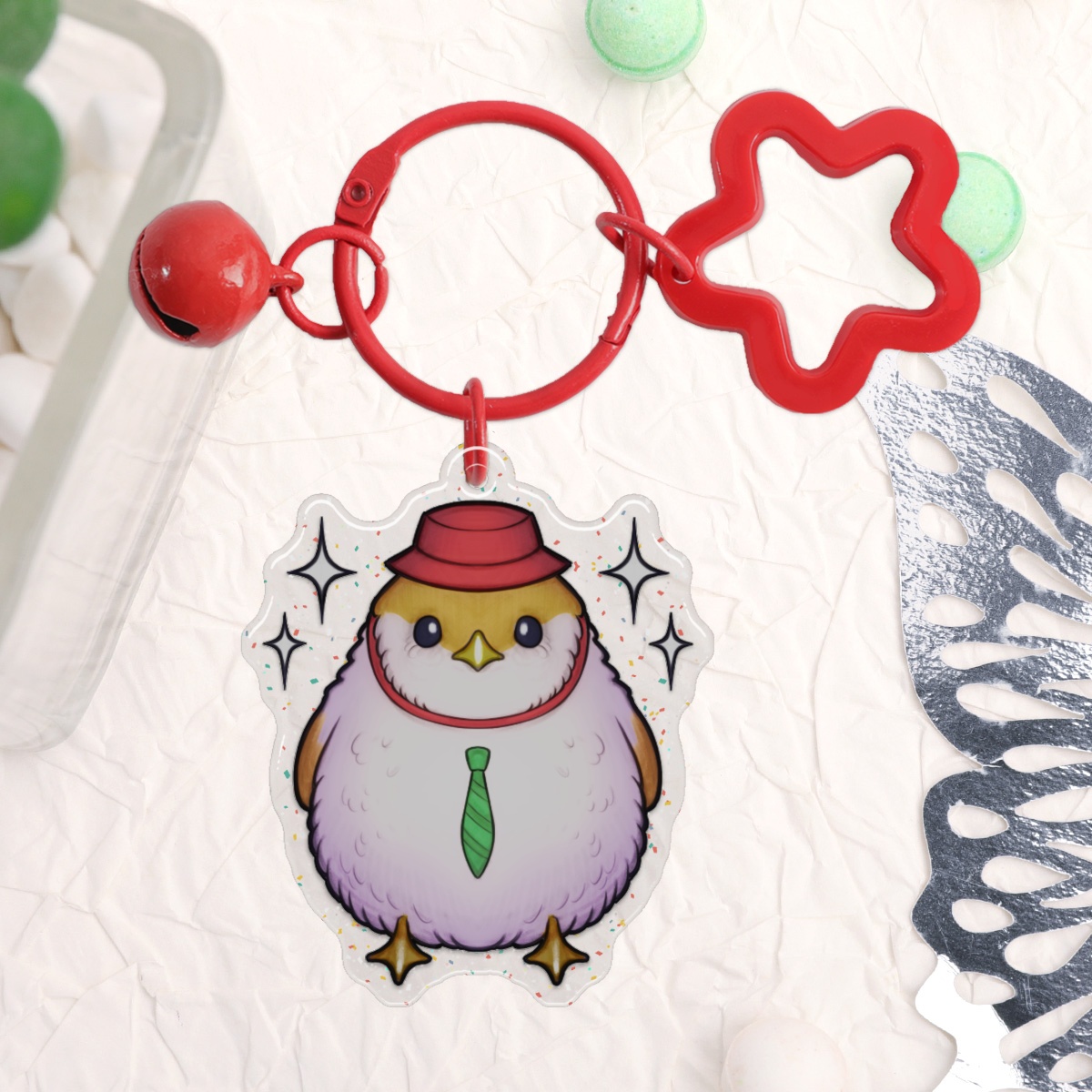 Bun-chan Keychain (orange)