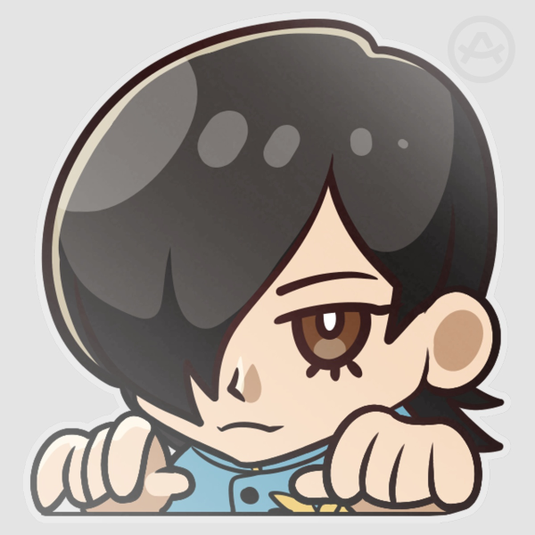 [Persona 2] Jun Kurosu Peekaboo Sticker