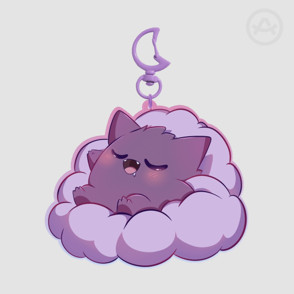 Sleepy Gengar Keychain