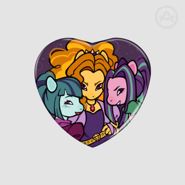 Dazzlings - Heart Shape Badge