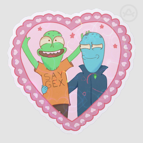 [Solar Opposites] Terry and Korvo Die Cut Sticker