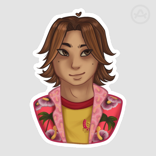 Mouth Washing Sticker - Daisuke