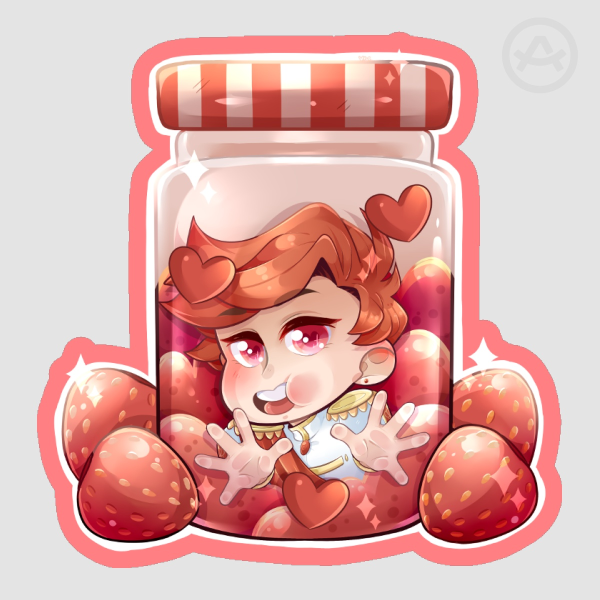 Jam Jar Roman Sticker