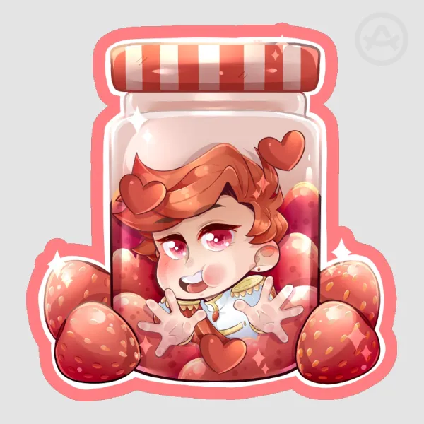Jam Jar Roman Sticker