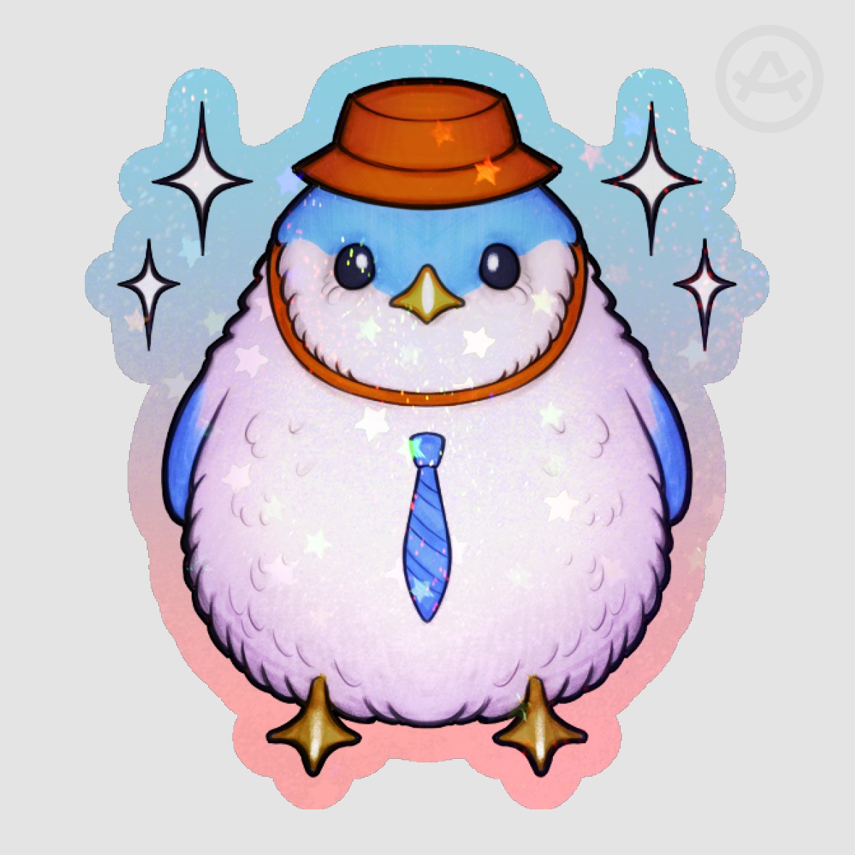 Bun-chan Sticker (blue)