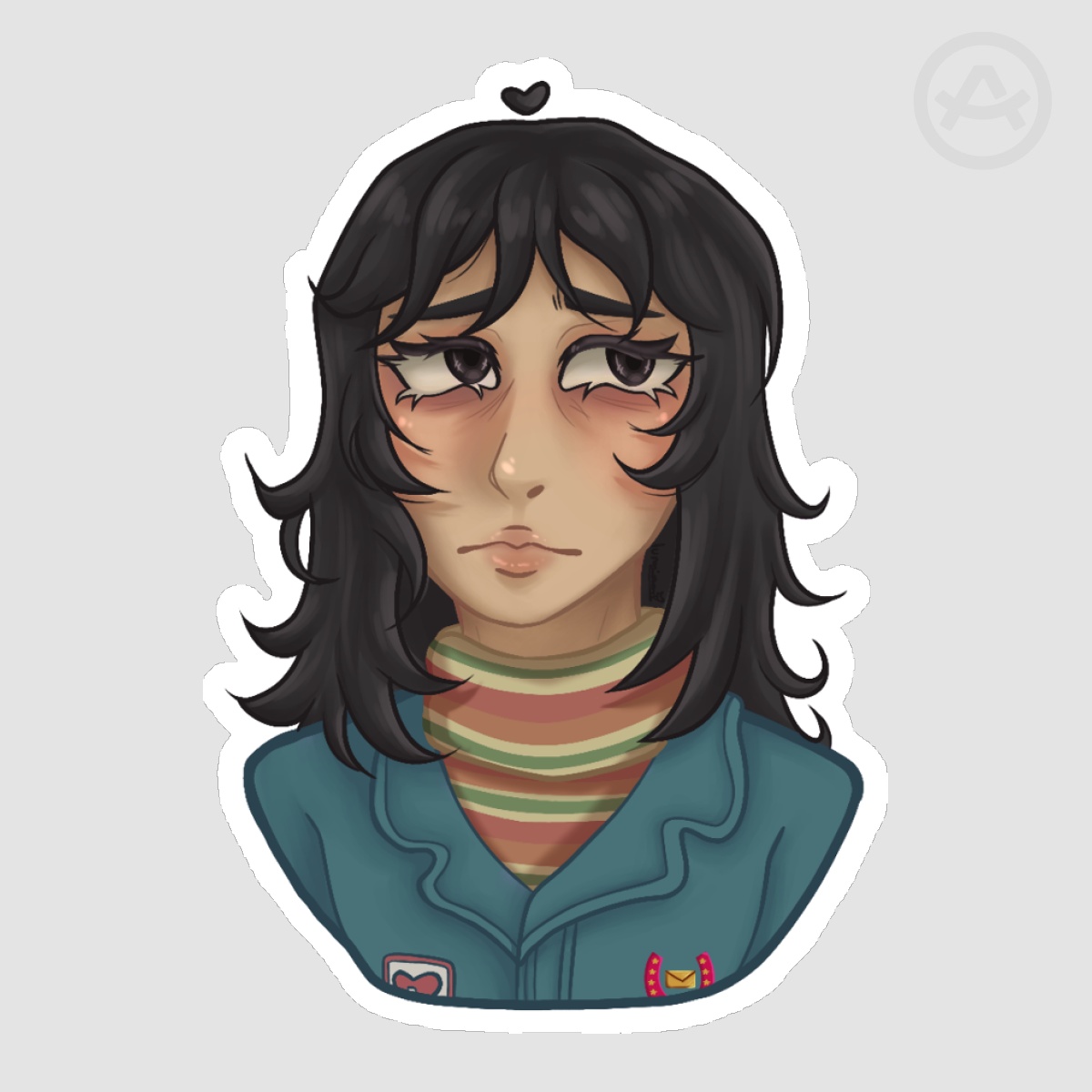 Mouth Washing Sticker - Anya