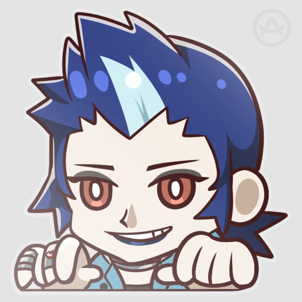 [Persona 2] Eikichi Mishina Peekaboo Sticker