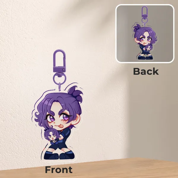 reo blue lock keychain!!