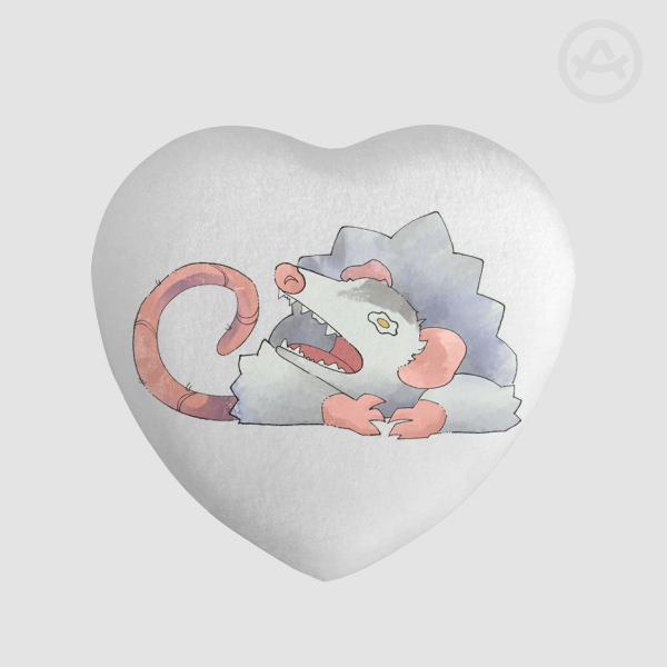 Possum Plush Pin Badge