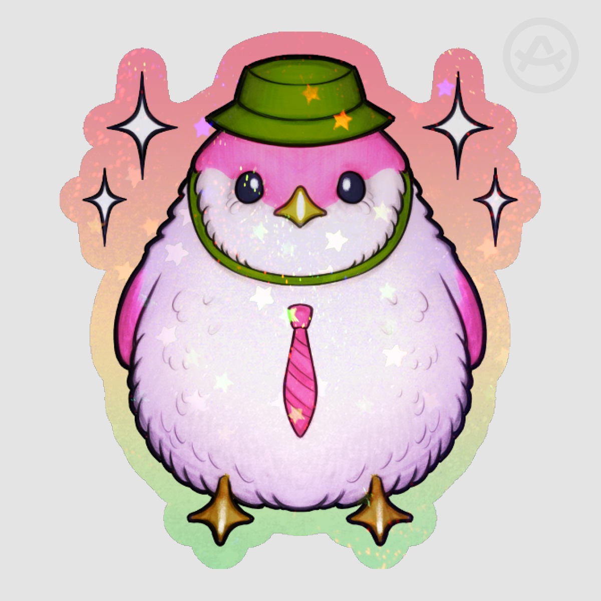 Bun-chan Sticker (pink)