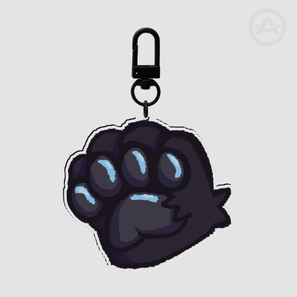 Black Paw Keychain/Charm