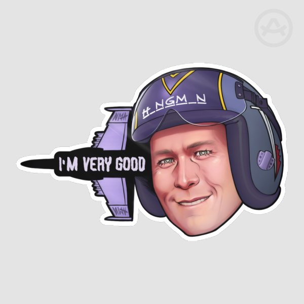 Rooster Sticker (you look good)