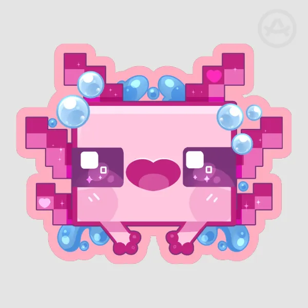 MC Axolotl Sticker