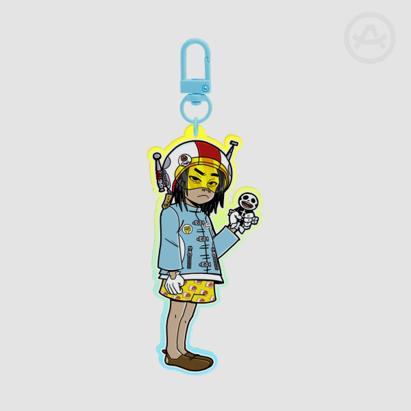 Noodle Clear Acrylic color  Keychain