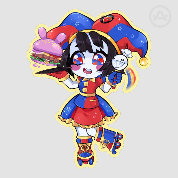 TADC Carhop Pomni Sticker