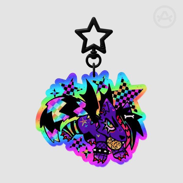 Sparkle Dog Keychain/Charm