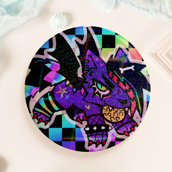 Sparkle Dog Button Pin