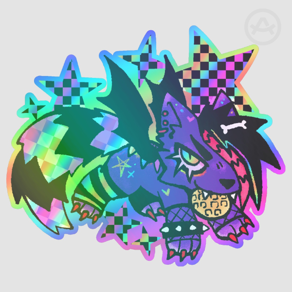 Sparkle Dog Large Vinyl Sticker