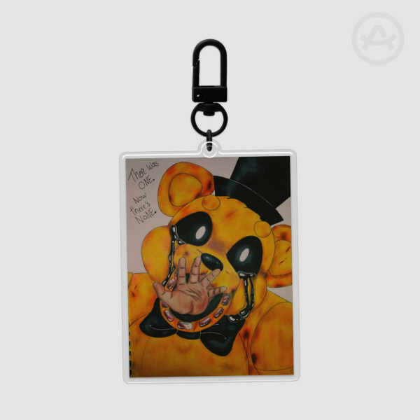 Golden Freddy Acrylic Keychain