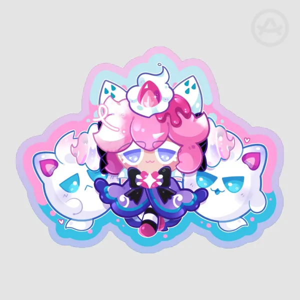 Strawberry Crepe Cookie Sticker
