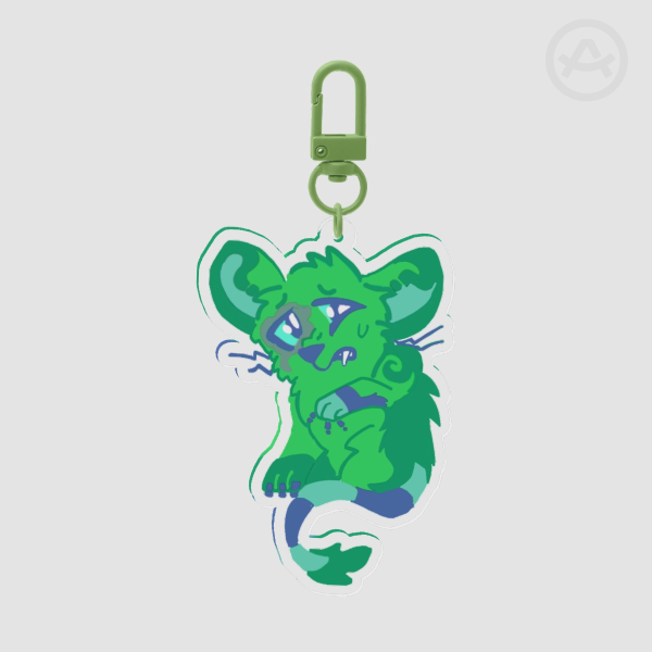 Tremble the Anxiety Mouse Keychain