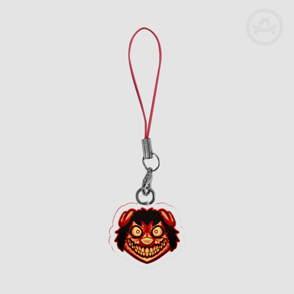 Smile Dog Phone Charm