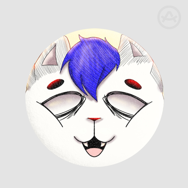 Romecat Face Plush Pin
