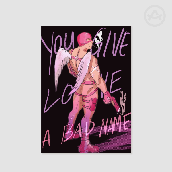 Bad Cupid Ghost Print