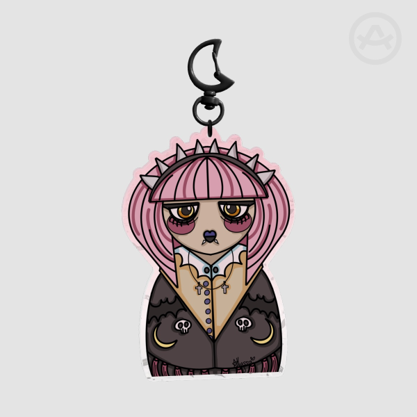 Goth Doll Ripple Acrylic Keychains