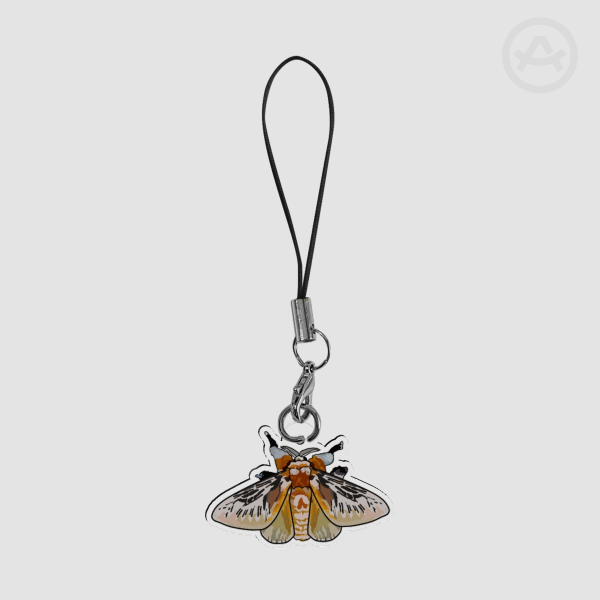 Southern Flannel Moth - Phone Charm