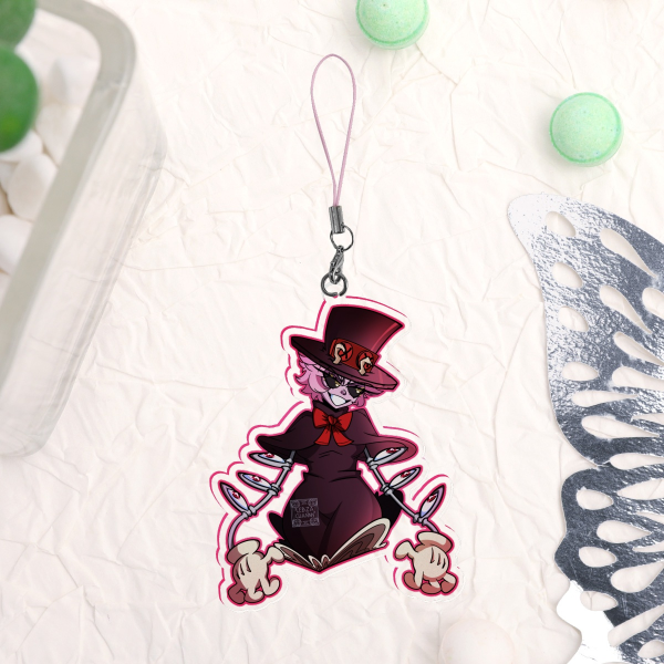 Skullgirls×MHA - Mina Ashido as Peacock Keychains