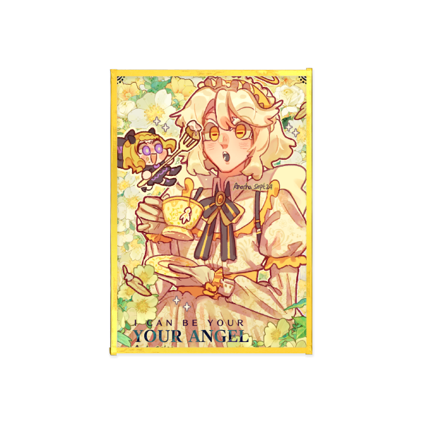Original : I can be your angel | Art Boards with Gold-edged - 4.1"x5.83 "(105x148mm)