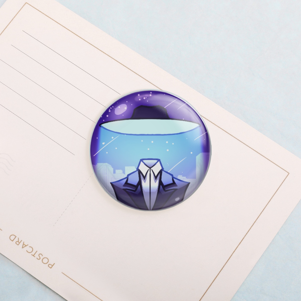 Pinstripe Pin - His Hat