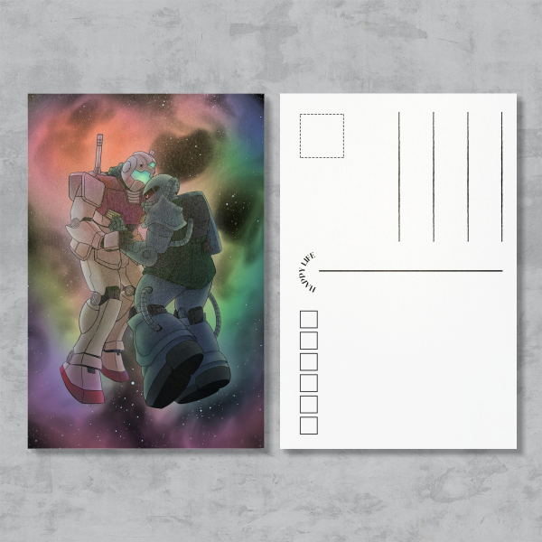 Make Love Not War (In Space) Postcard