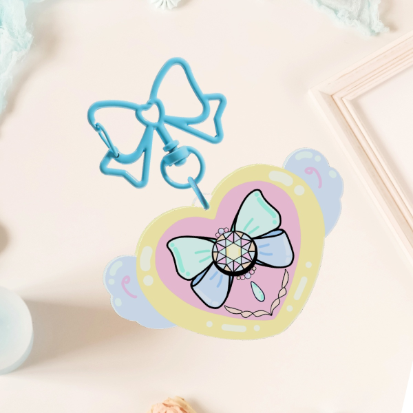 Magical Girl Transformation brooch keychain type B