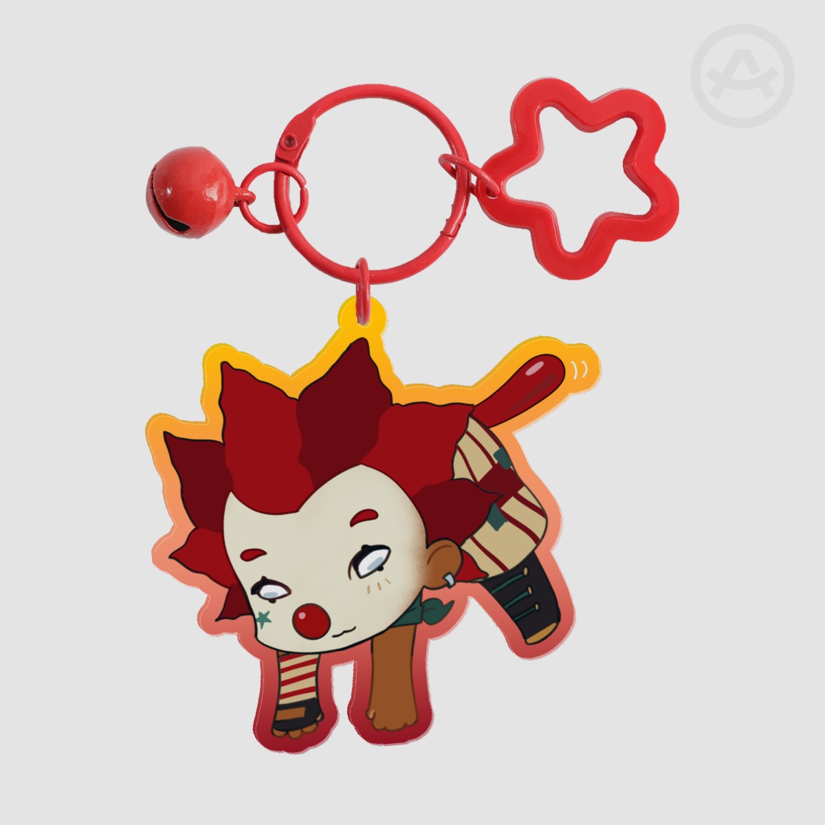 Boggles Colored Edge Acrylic Keychain