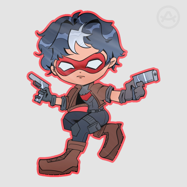 red hood jason todd sticker