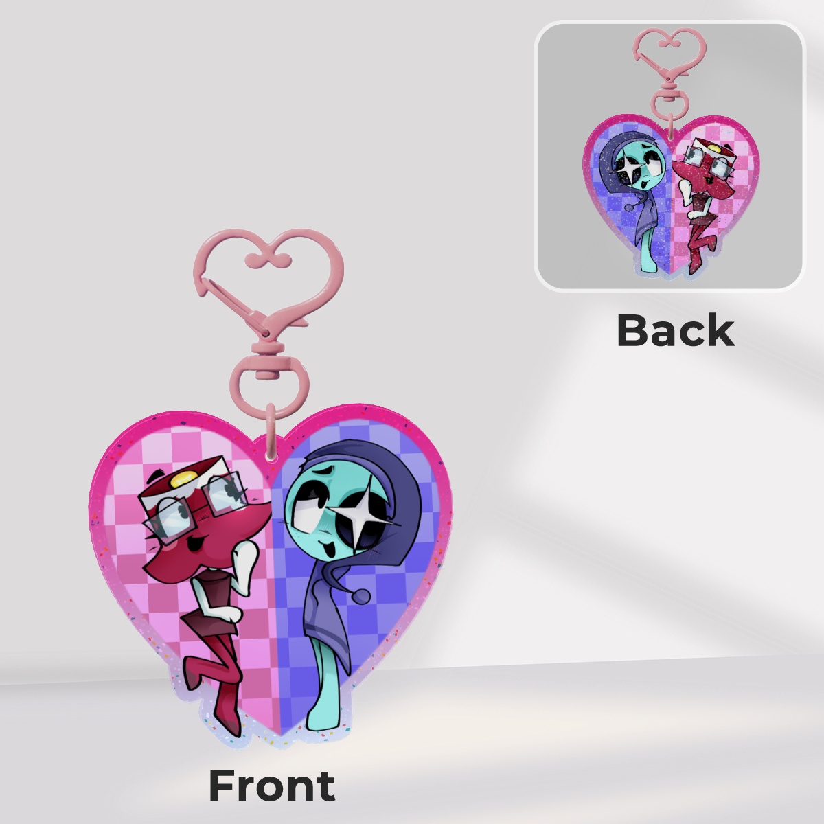 Astro x brightney valentine Glitter Acrylic Keychains by Xander