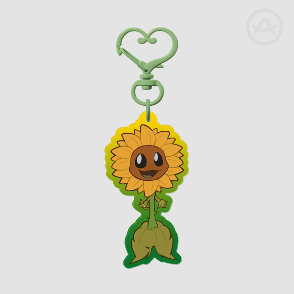 [PVZ] Sunflower Colored Edge Acrylic Keychains