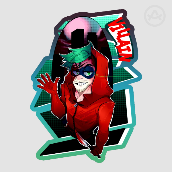 Villain Jackie-boy Man: Sticker