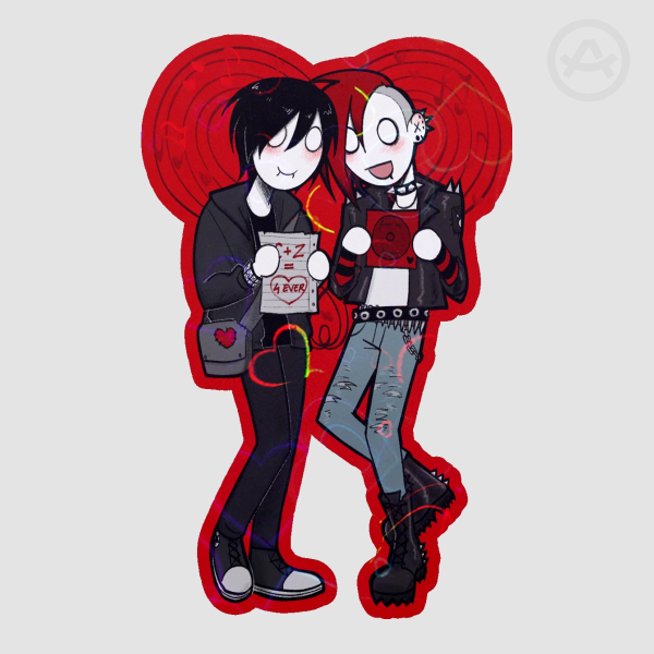 Cole x Zack / Colored Edge Die Cut Stickers