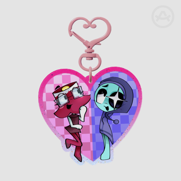 Astro x brightney valentine Glitter Acrylic Keychains