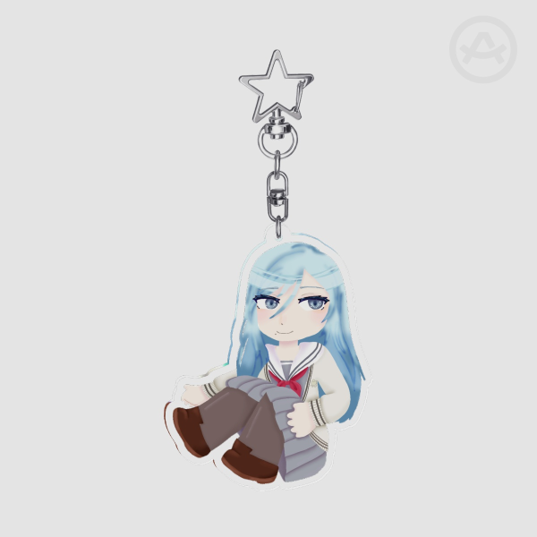 Clear Acrylic Keychains Hinomori Shizuku