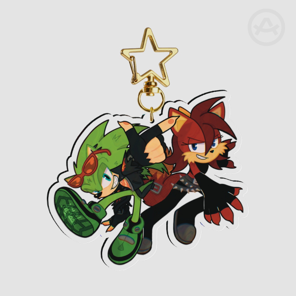 Scourge + Fonia Acrylic Keychain