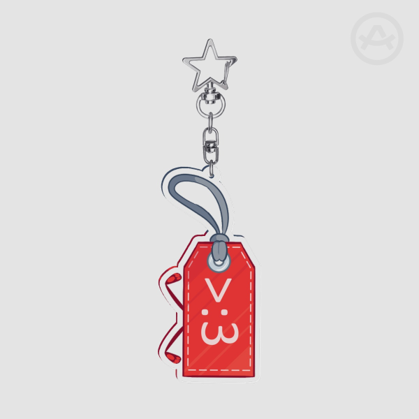 Price Tag BFDI Clear Acrylic Keychain